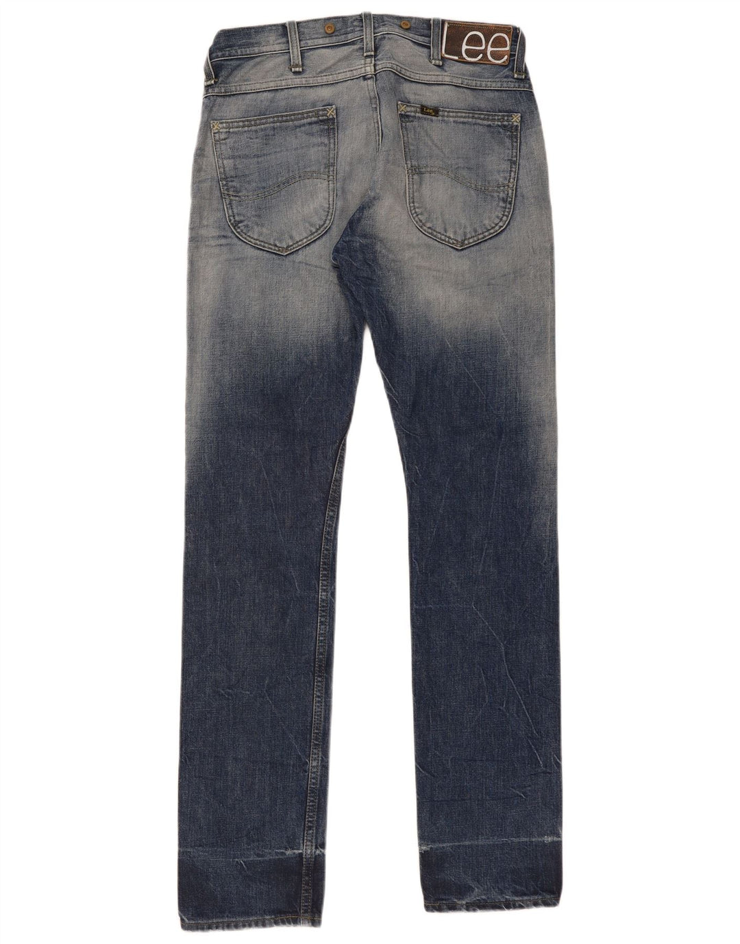 Lee Herren 101 Logger Straight Jeans W30 L34 Blaue Baumwolle