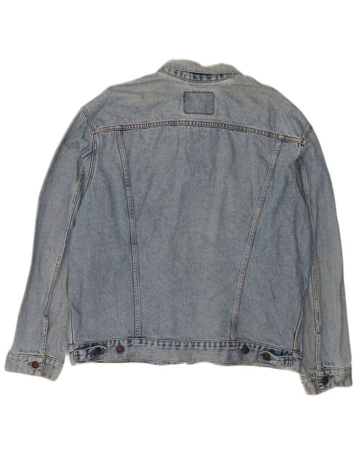 Levi's Herren Jeansjacke UK 44 2XL Blaue Baumwolle