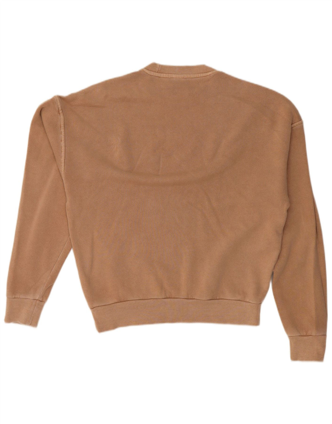 REEBOK übergroßer Damen-Sweatshirt-Pullover, UK 4/6 XS, beige Baumwolle