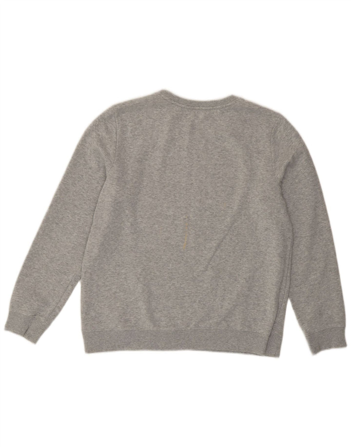 Tommy Hilfiger Damen Grafik-Sweatshirtpullover UK 14 Mittelgrau meliert