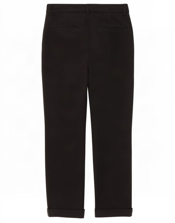 Gerade Anzughose für Damen von Zara, EU 36, XS, B26, L27, schwarze Baumwolle