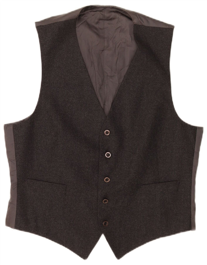 Vintage Herren Weste Mittelgrau