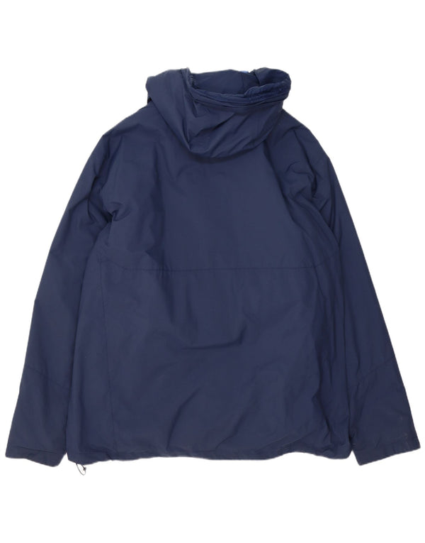 Columbia Herren Omni-Tech Hooded Windjacke UK 44 2XL Marineblaues Nylon