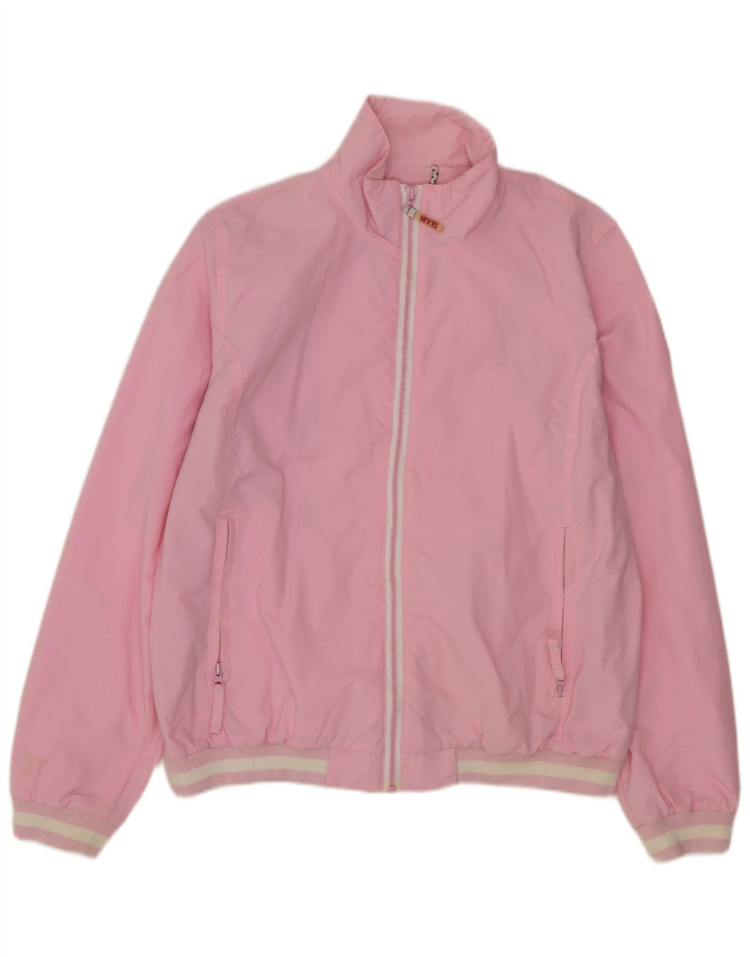 SLAM Damen-Trainingsanzug-Top-Jacke, UK 14, mittelrosa Nylon
