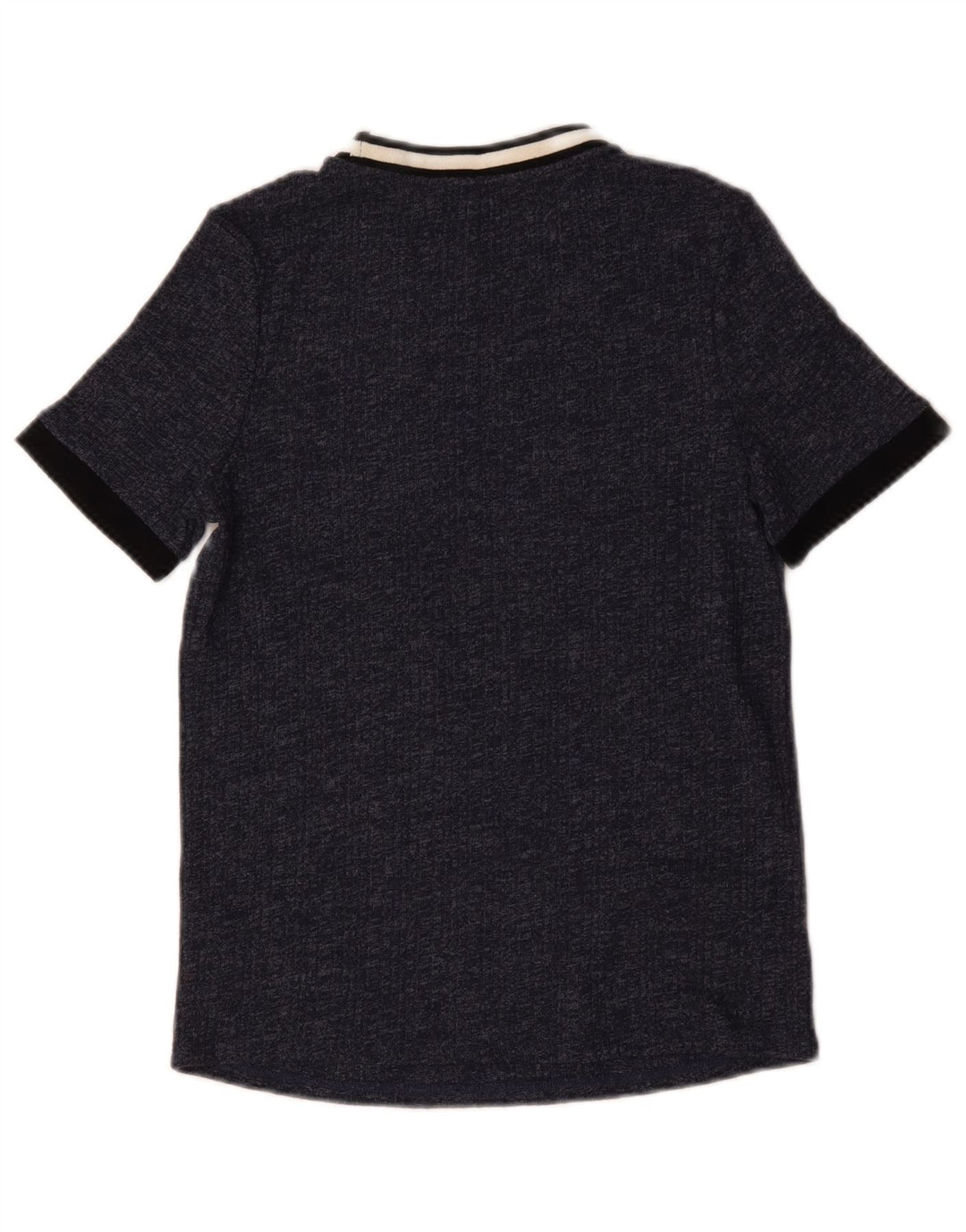 Marks & Spencer Damen T-Shirt Top UK 14 Medium Marineblau meliert