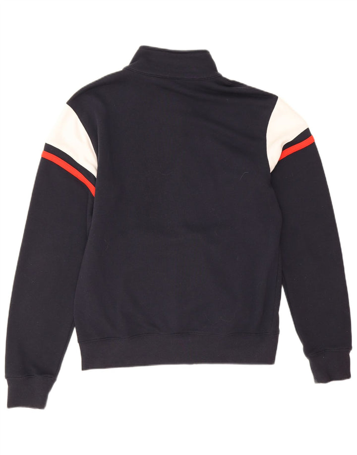 Champion Herren-Trainingsanzug-Top-Jacke, mittelschwarz, Colourblock-Baumwolle