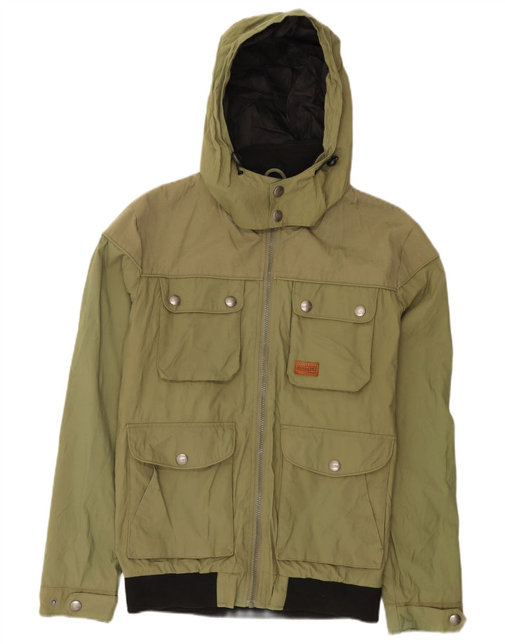 Jack & Jones Herren-Utility-Jacke mit Kapuze, UK 38, Medium Khaki, Nylon