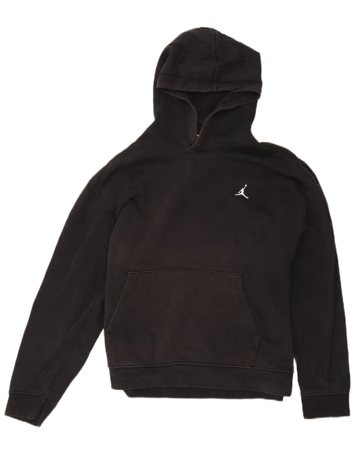 Jordan Herren Kapuzenpullover, groß, aus schwarzer Baumwolle