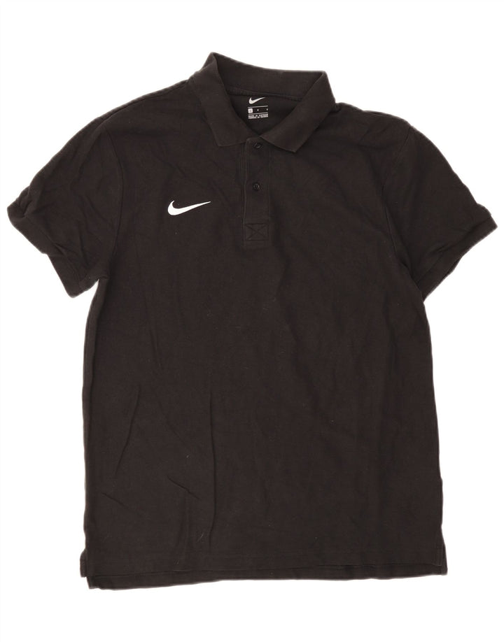 Nike Herren-Poloshirt, groß, aus schwarzer Baumwolle