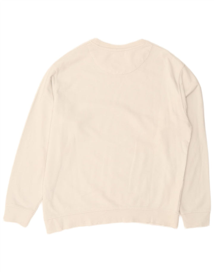 Zara Herren-Sweatshirt mit rosa Panther-Grafik, mittelweiße Baumwolle