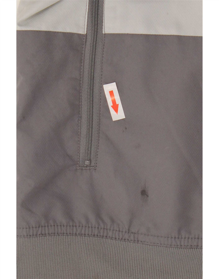 Adidas Herren-Trainingsanzug mit Kapuze, Jacke, Mittelschwarz, Farbblock-Polyester