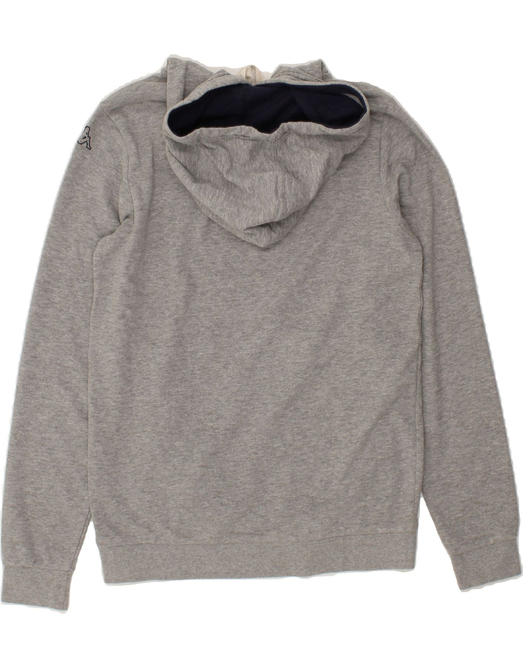 KAPPA Mens Graphic Hoodie Jumper Medium Grey Vintage Kappa and Second-Hand Kappa from Messina Hembry 