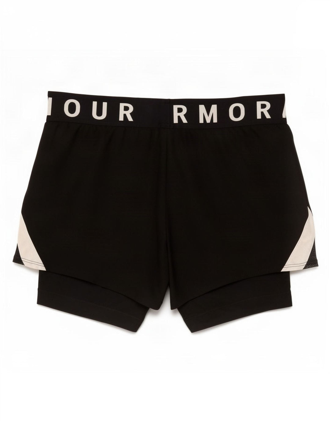 Under Armour Damen Graphic Sport Shorts UK 14 Mittelschwarzes Polyester