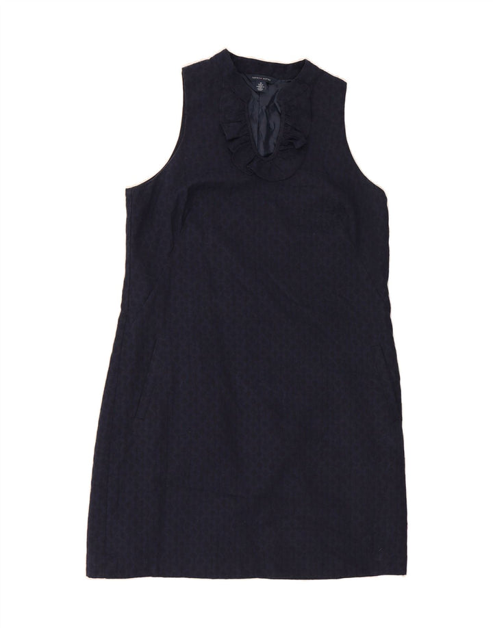 TOMMY HILFIGER Womens Sleeveless Basic Dress US 10 Large Navy Blue Spotted Vintage Tommy Hilfiger and Second-Hand Tommy Hilfiger from Messina Hembry 