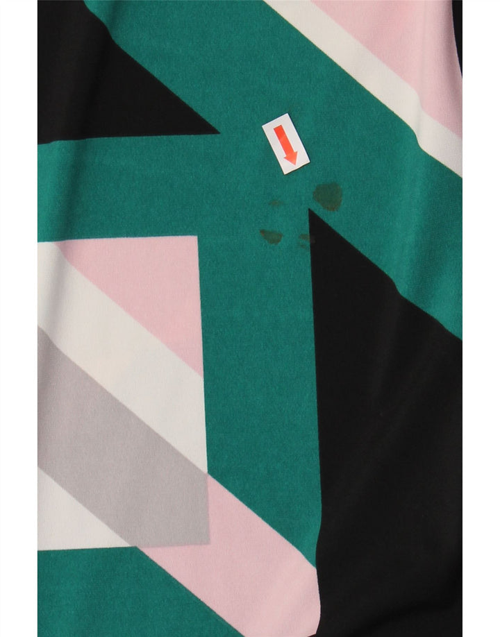 PRINCIPLES Womens Robe Maxi Dress UK 16 Large  Green Geometric Polyester Vintage Principles and Second-Hand Principles from Messina Hembry 