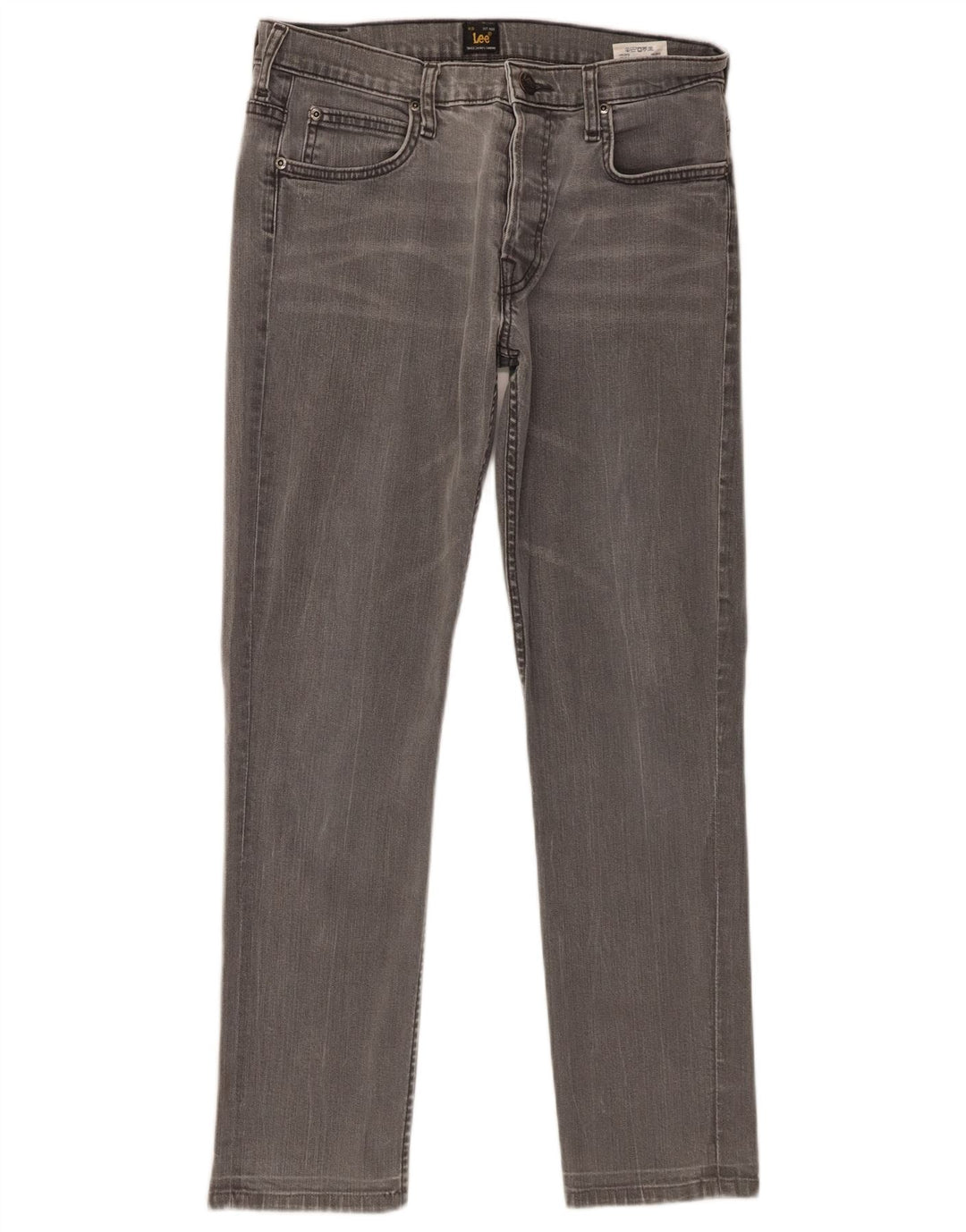 Lee Herren Powell Slim Jeans W31 L28 Graue Baumwolle