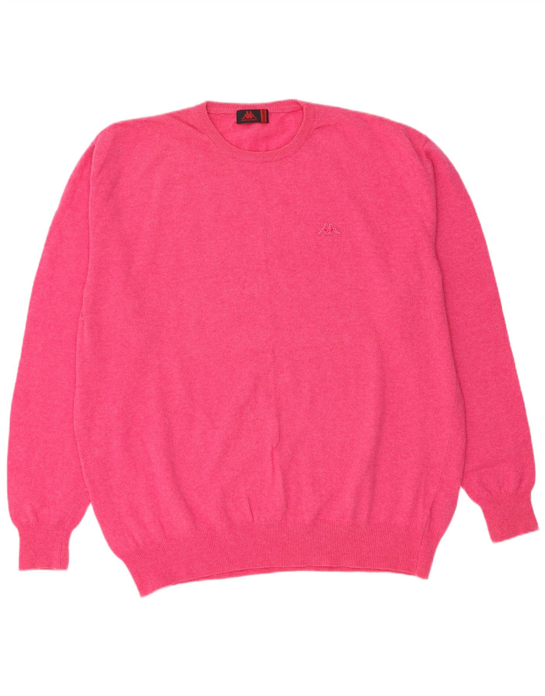 KAPPA Damen-Pullover mit Rundhalsausschnitt, UK 22 3XL, rosa Lammwolle