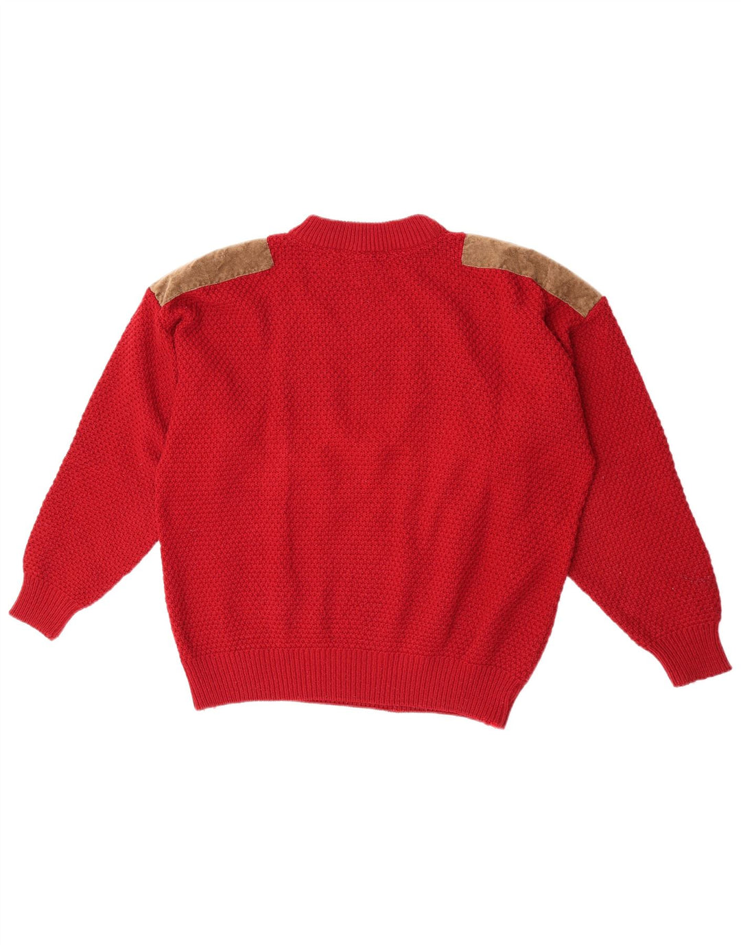 Vintage Herren Rundhalspullover Pullover XL Rot