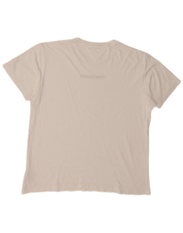 Tommy Hilfiger Damen-T-Shirt mit Grafik, UK 20 2XL, weiße Baumwolle