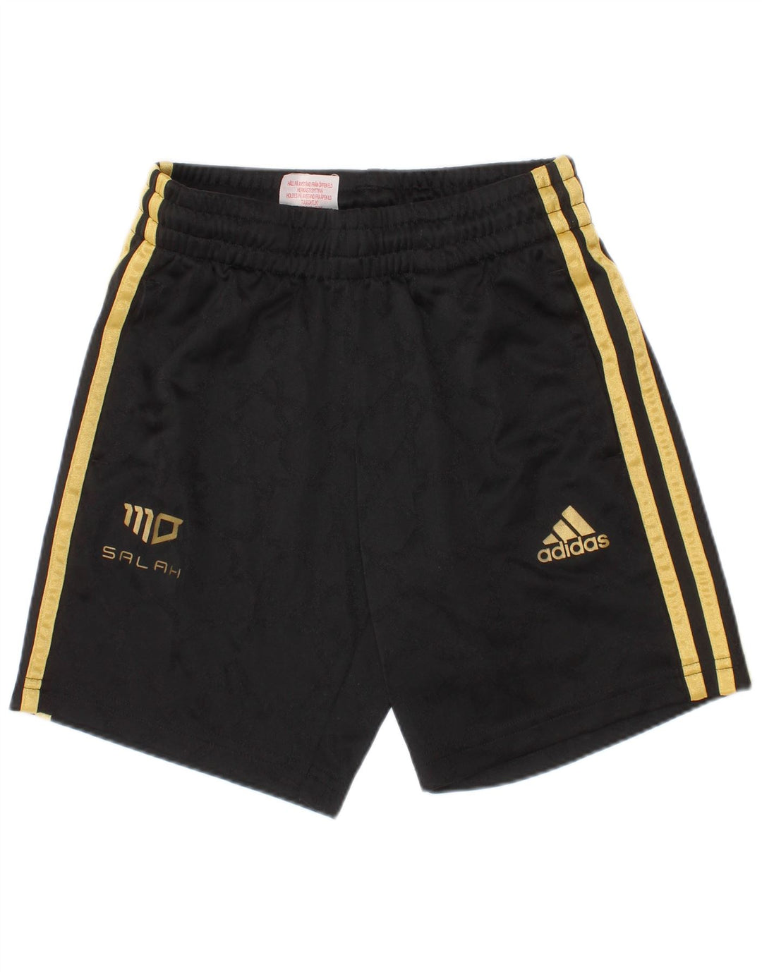 Adidas Jungen Salah Sportshorts 7–8 Jahre, schwarzes Polyester