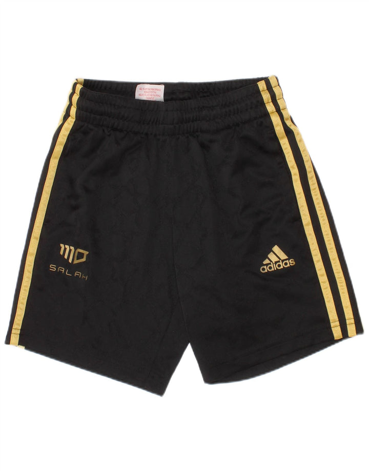Adidas Jungen Salah Sportshorts 7–8 Jahre, schwarzes Polyester