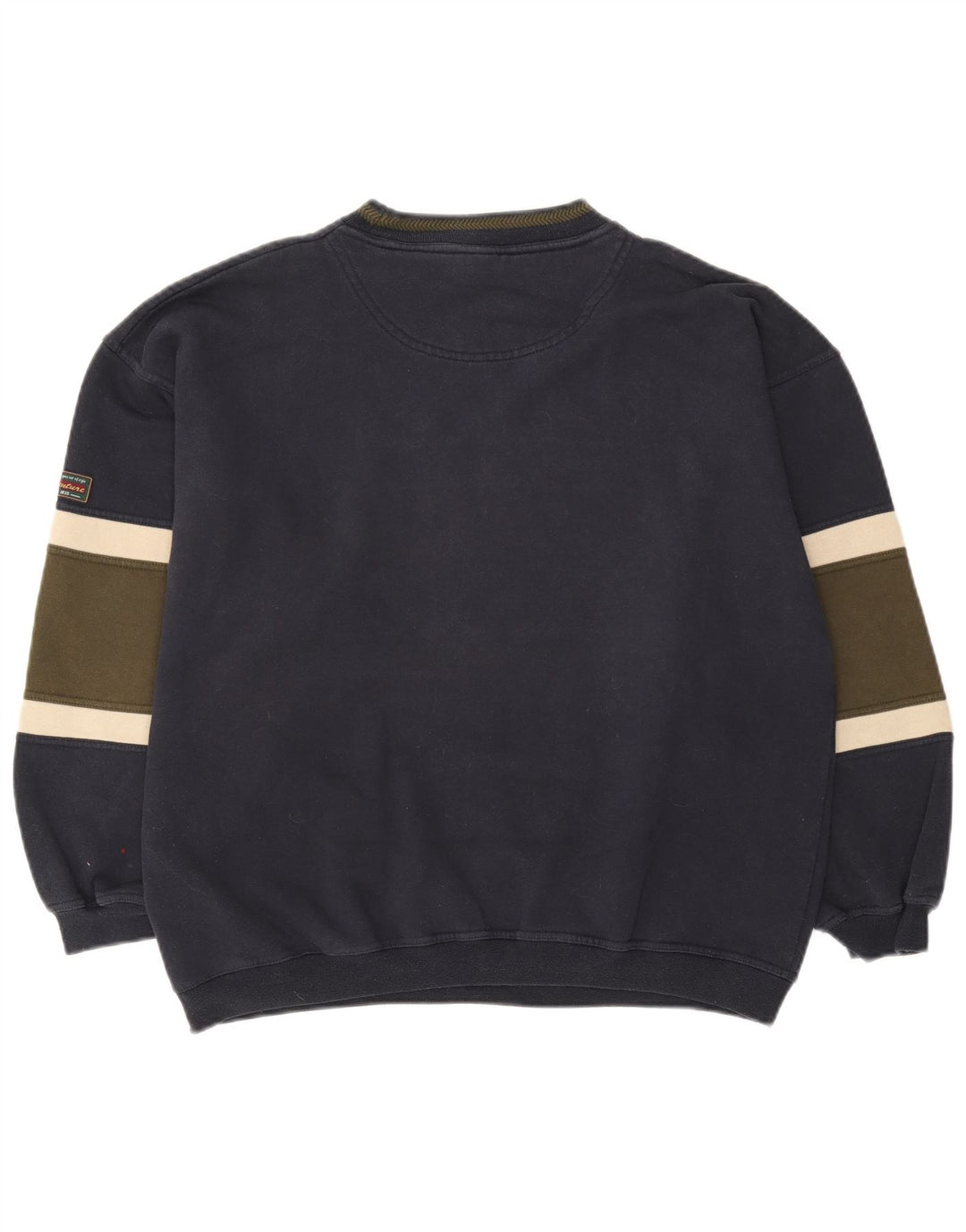 Canda Herren-Sweatshirt mit Grafik, groß, marineblau, Colourblock-Baumwolle