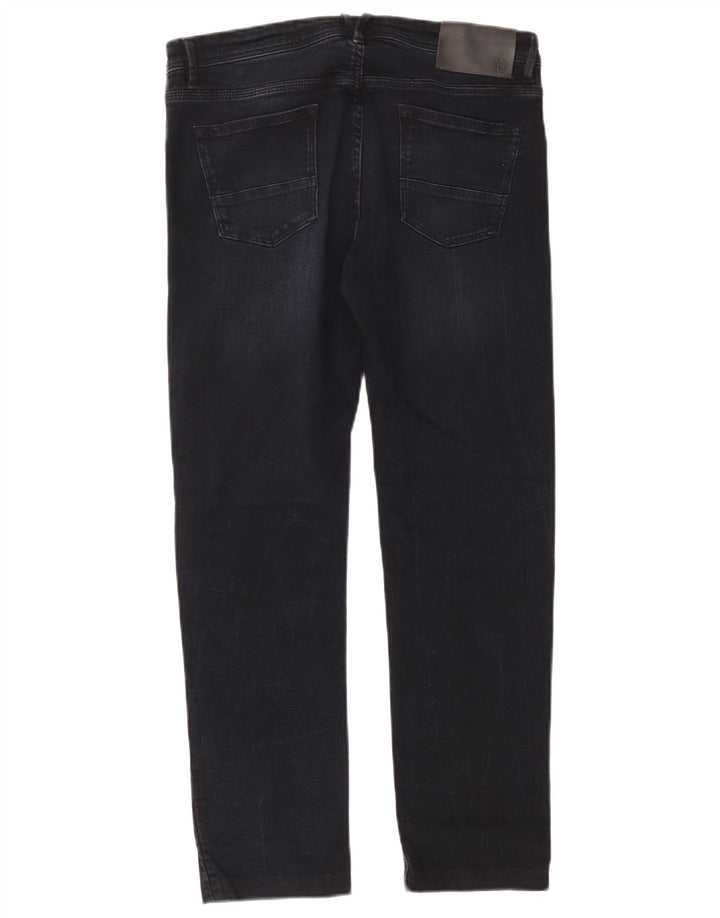 Massimo Dutti Herren Slim Jeans EU 40 Medium W31 L28 Marineblau Baumwolle