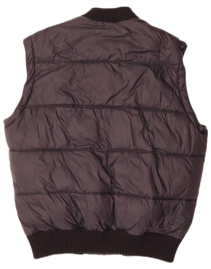 Esprit Herren Wattierte Weste UK 40 Large Schwarz Polyester