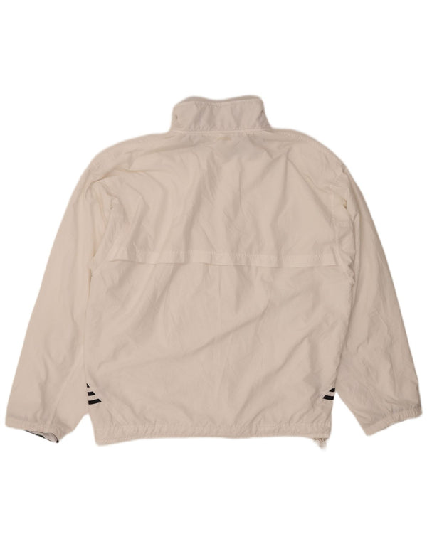 ADIDAS Damen Trainingsanzug Top Jacke UK 24 4XL Weiß Polyester