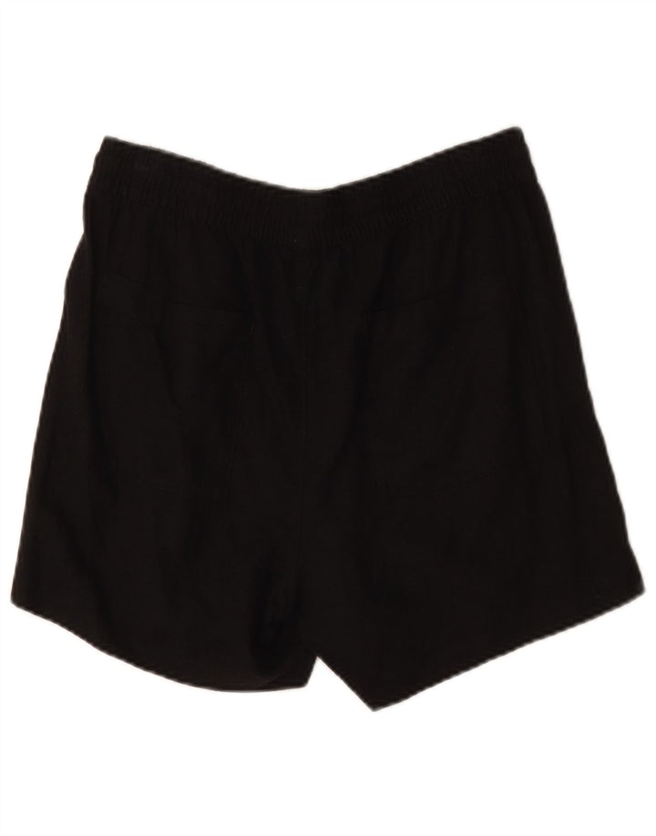 Marks & Spencer Damen Chinoshorts UK 12 Medium W30 Schwarzes Leinen