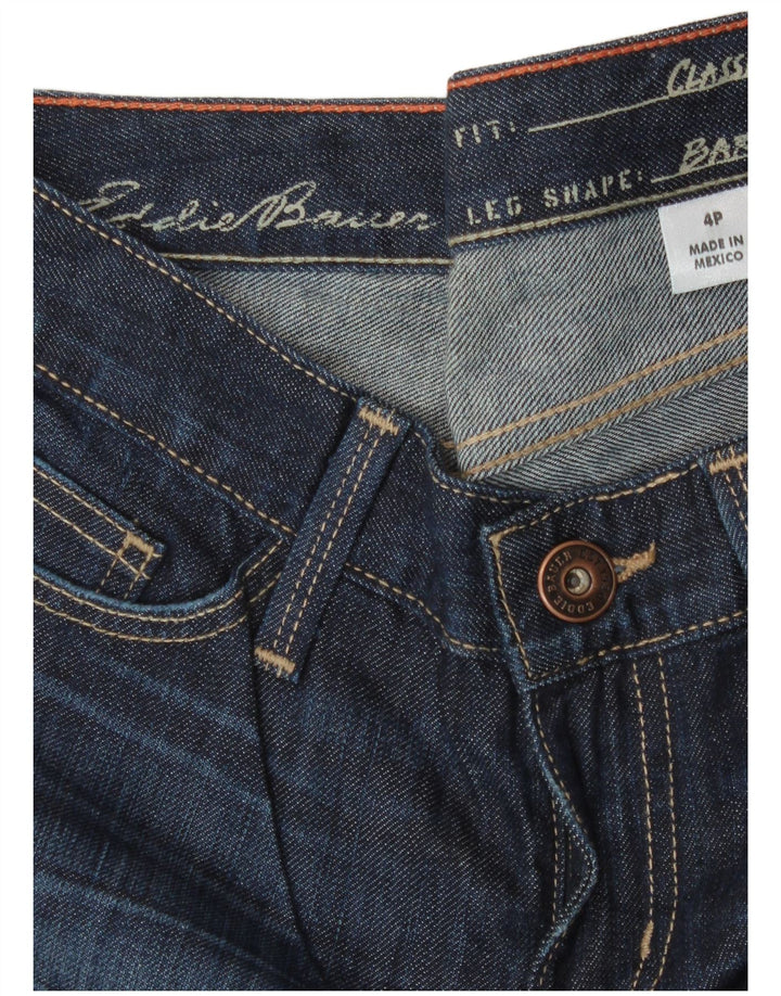EDDIE BAUER Damen Bootcut-Jeans mit klassischer Passform US 4 Small W30 L28 Marineblau