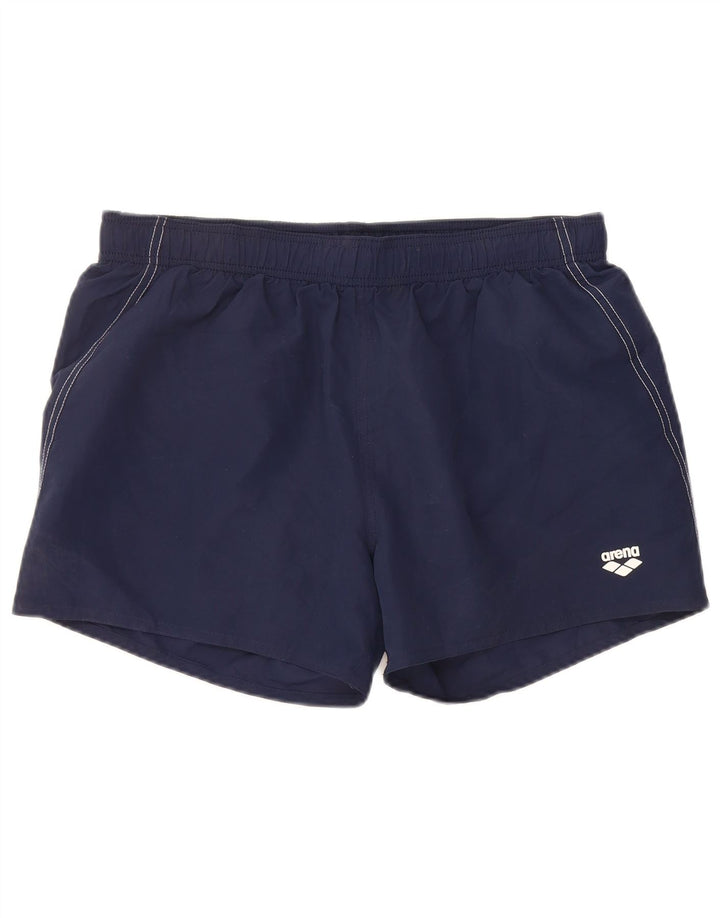 ARENA Mens Swimming Shorts XL  Navy Blue Polyester