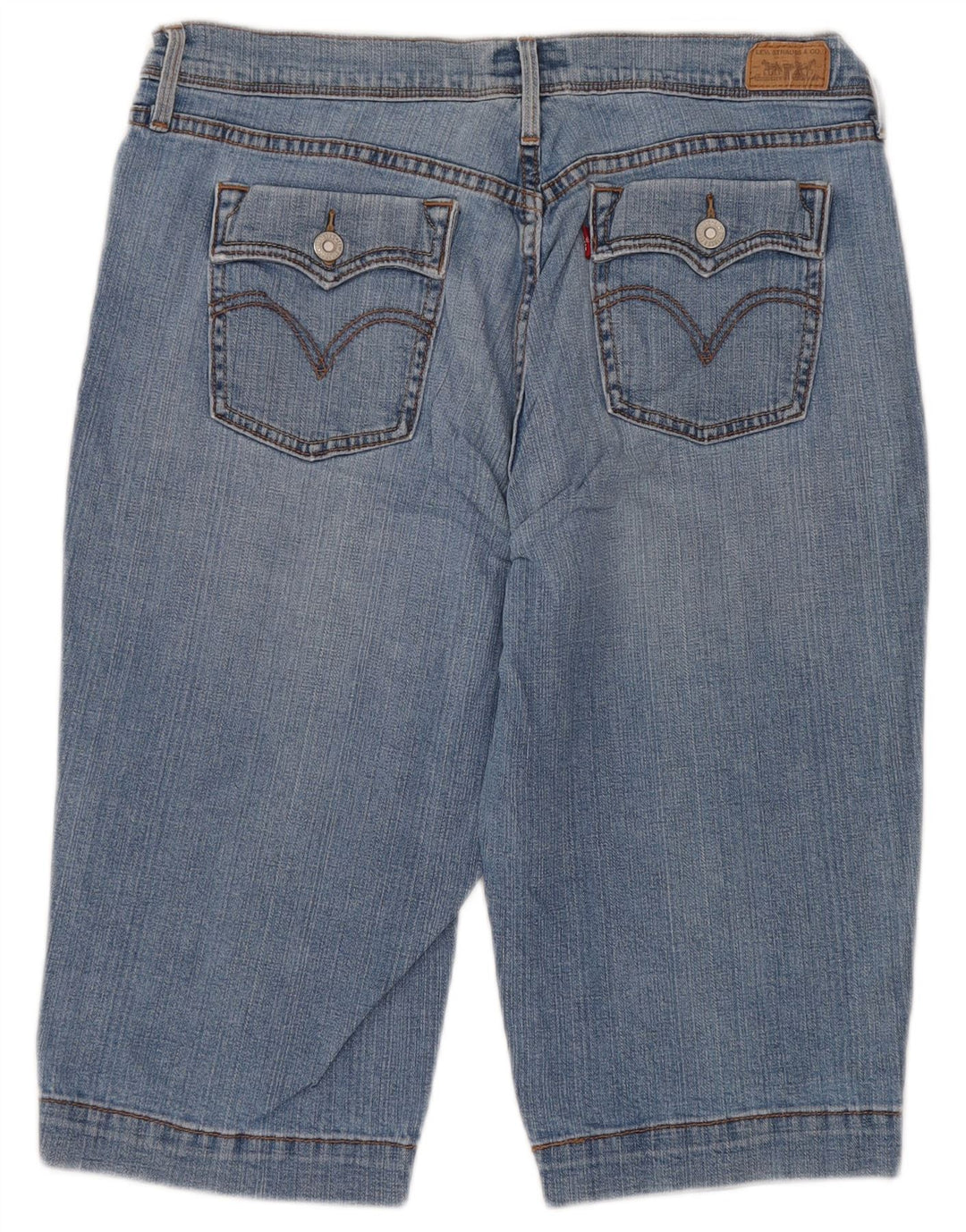 LEVI'S Damen 515 Jeansshorts US 12 Large W32 Blaue Baumwolle