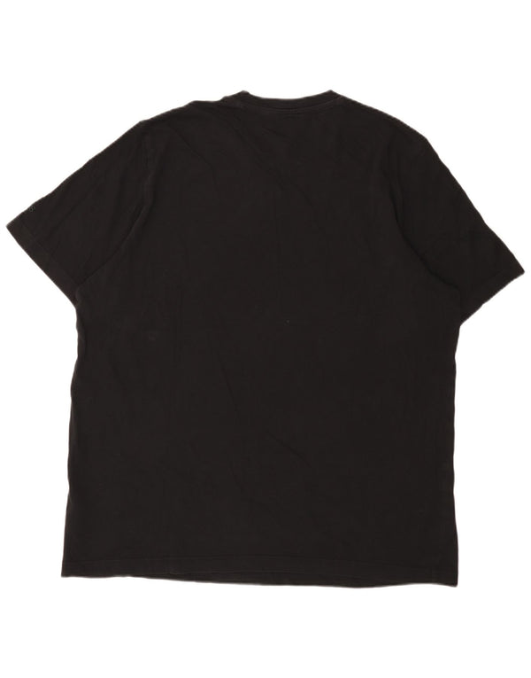 Adidas Herren Grafik T-Shirt Top XL Schwarz Baumwolle