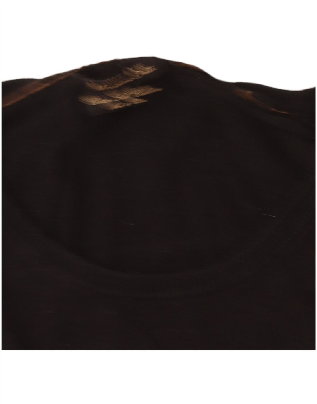 Massimo Dutti Herren-Pullover mit U-Boot-Ausschnitt, Größe S, schwarze Baumwolle