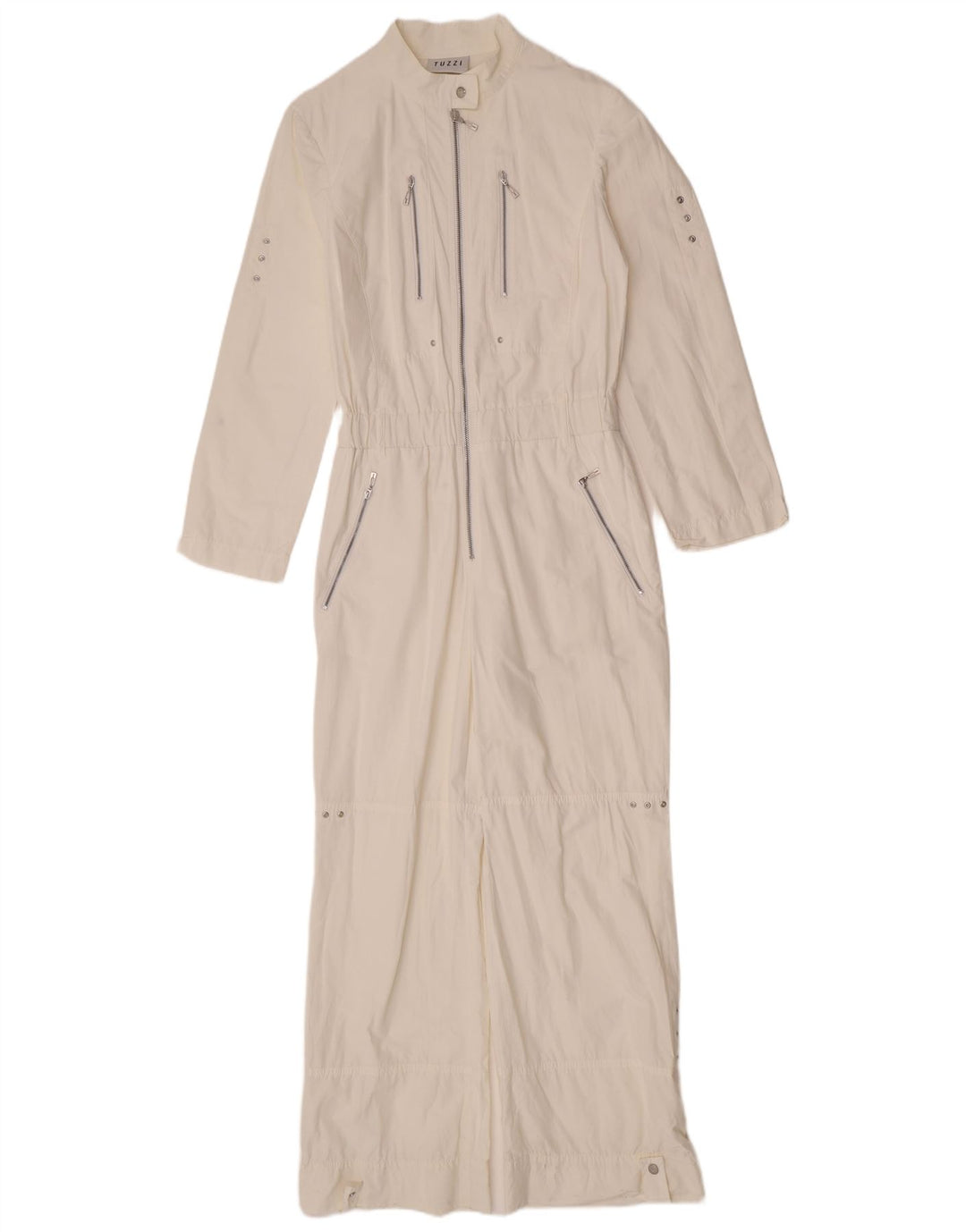 Tuzzi Langarm-Overall für Damen, UK 12, mittelweiße Baumwolle