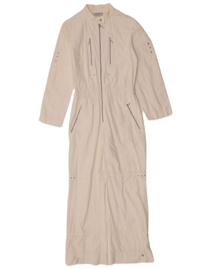 Tuzzi Langarm-Overall für Damen, UK 12, mittelweiße Baumwolle