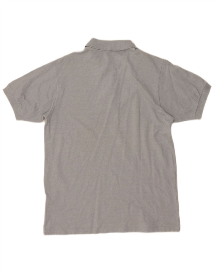 Lacoste Herren-Poloshirt, Größe 4, mittelblaue Baumwolle