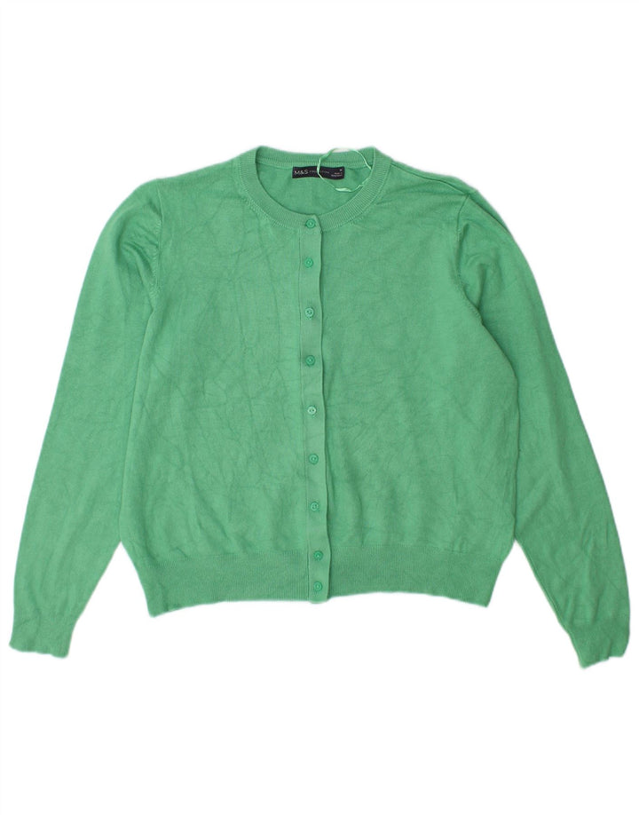 Marks & Spencer Damen-Cardigan-Pullover UK 16 Große grüne Viskose