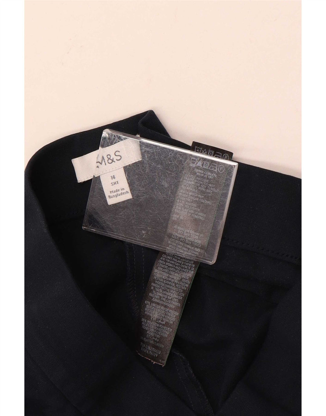 Marks & Spencer Damen-Hose, kurz geschnitten, UK 14, M, W30, L25, Marineblau