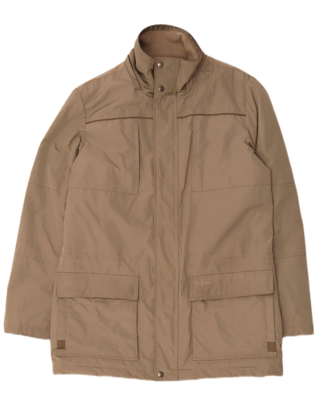 GEOX Mens Utility Jacket UK 38 Medium Beige Polyamide