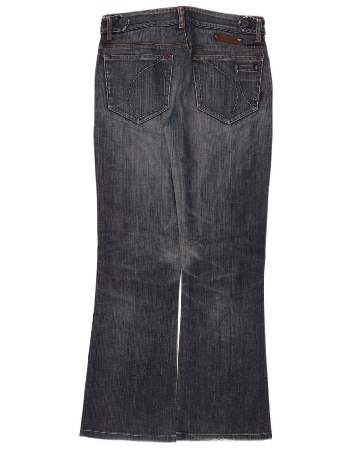 Emporio Armani Damen Bootcut-Jeans W27 L29 Blaue Baumwolle