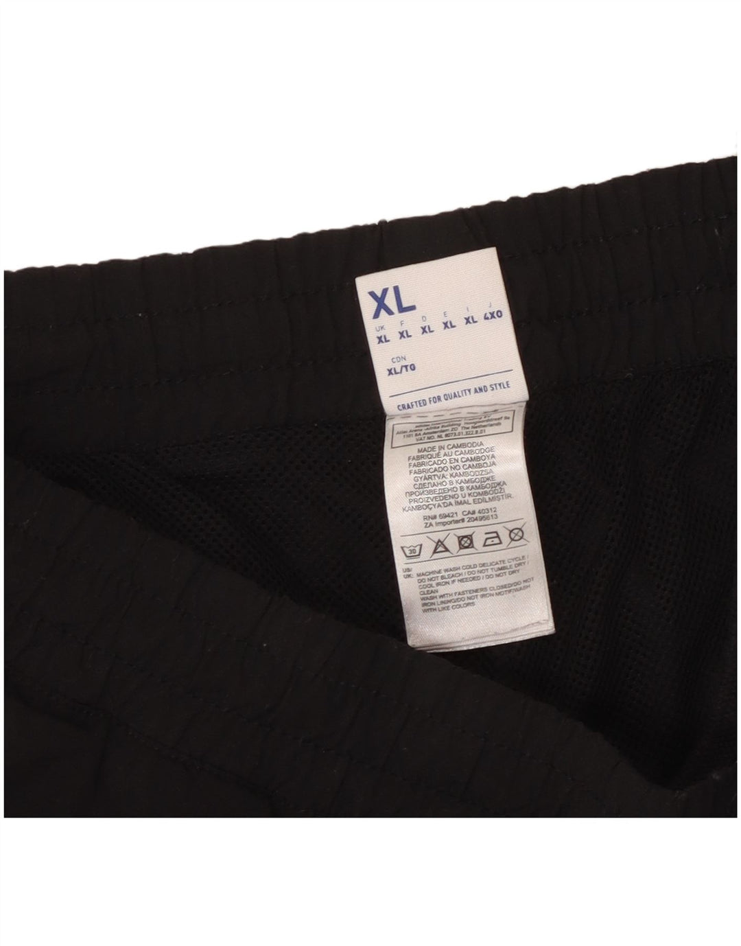 Reebok Herren-Trainingshose, Jogginghose, XL, Schwarz, Colourblock-Polyester