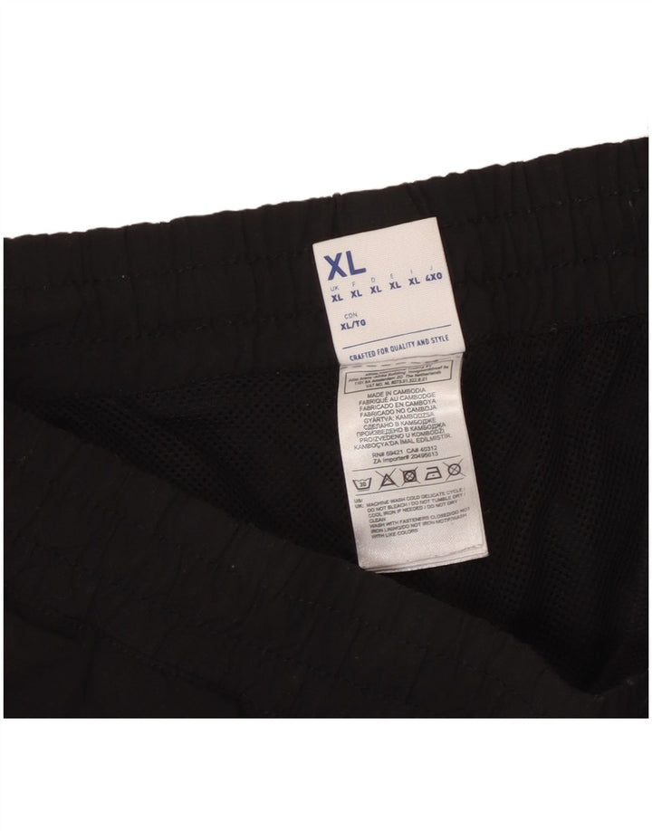 Reebok Herren-Trainingshose, Jogginghose, XL, Schwarz, Colourblock-Polyester