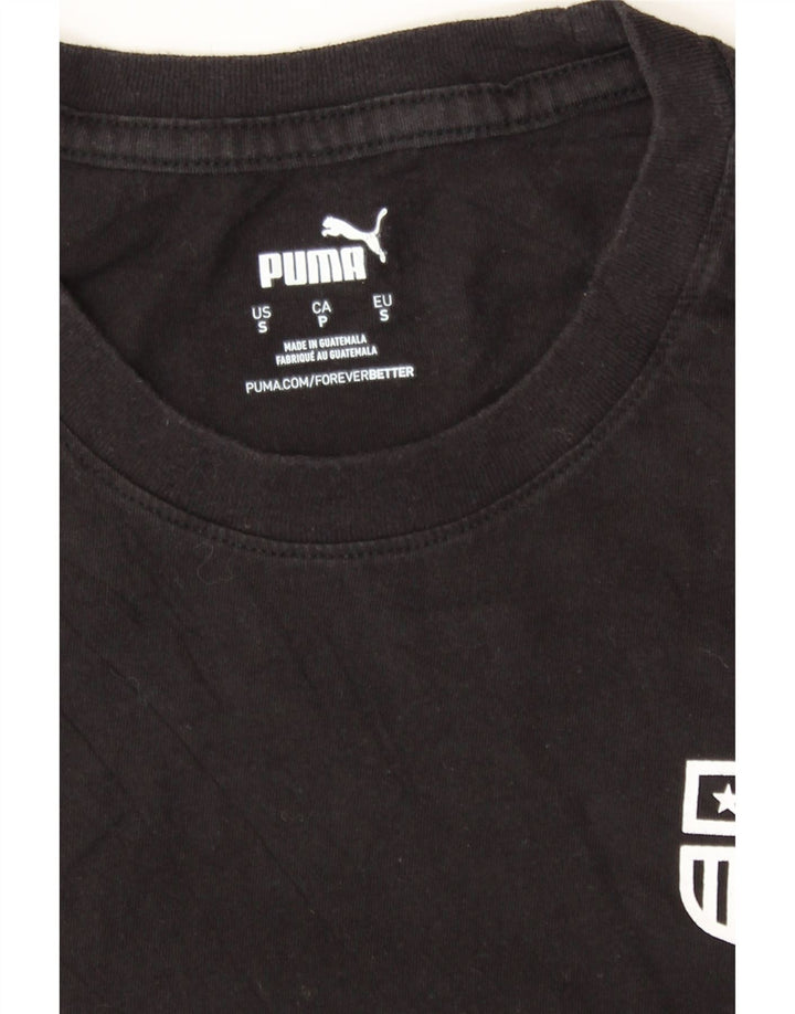 PUMA Mens Graphic T-Shirt Top Small Black Cotton Vintage Puma and Second-Hand Puma from Messina Hembry 