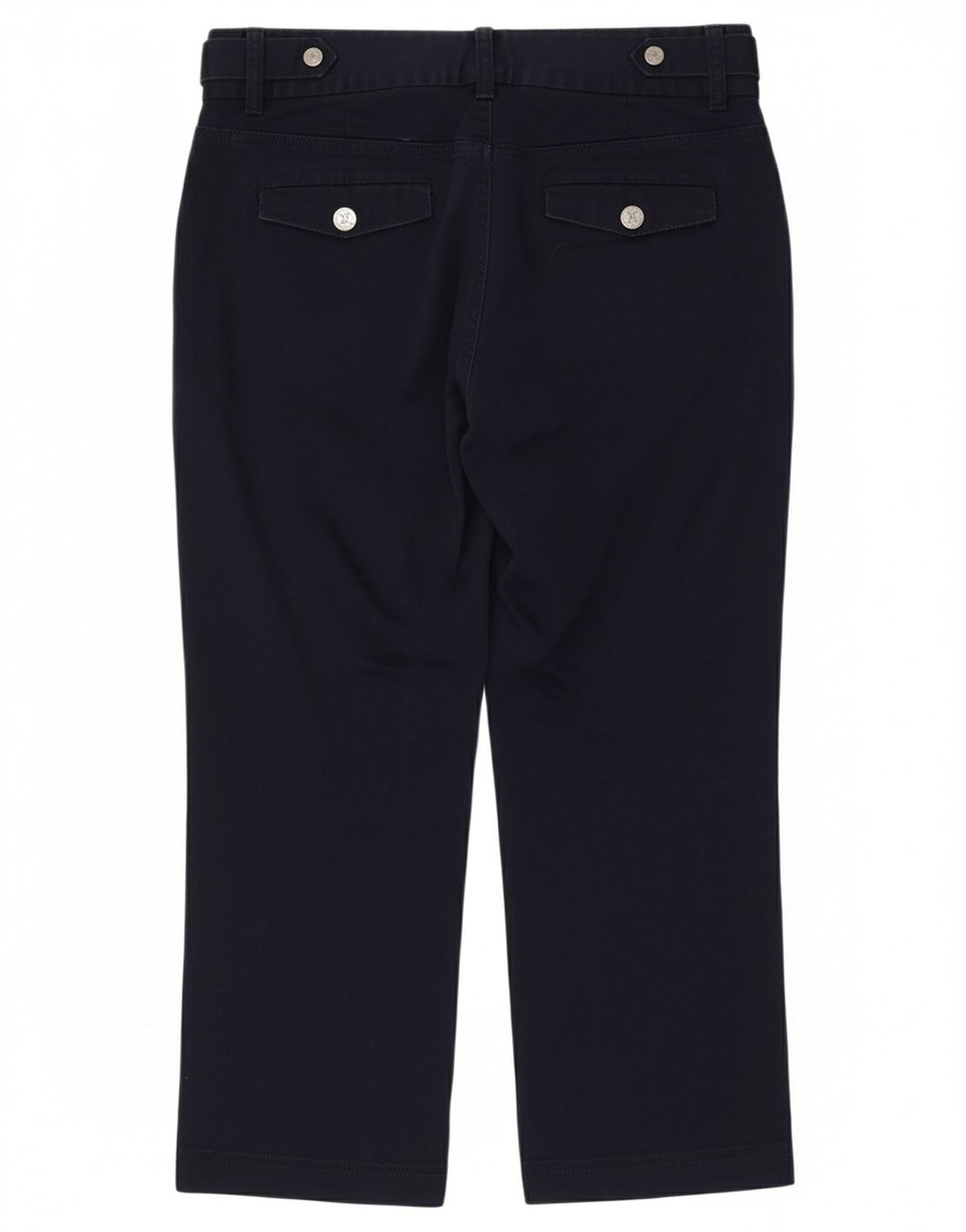 TOMMY HILFIGER Womens Cropped Trousers US 8 Medium W30 L24 Navy Blue Vintage Tommy Hilfiger and Second-Hand Tommy Hilfiger from Messina Hembry 