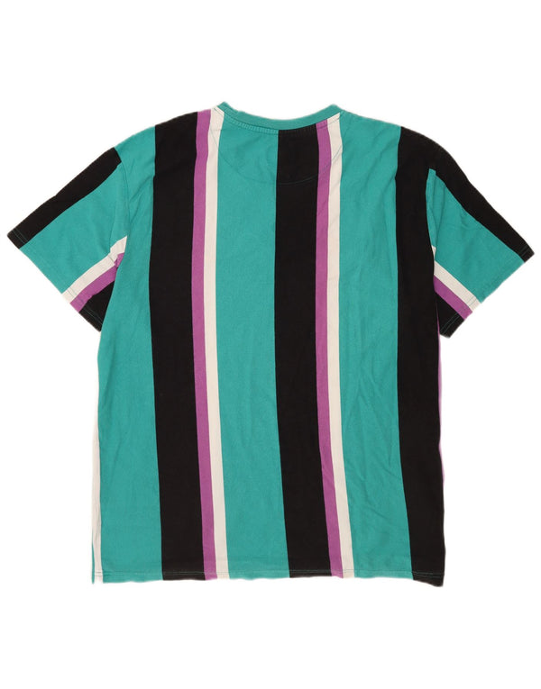 Karl Kani Herren-T-Shirt mit Grafik, XL, mehrfarbig, gestreift, Baumwolle