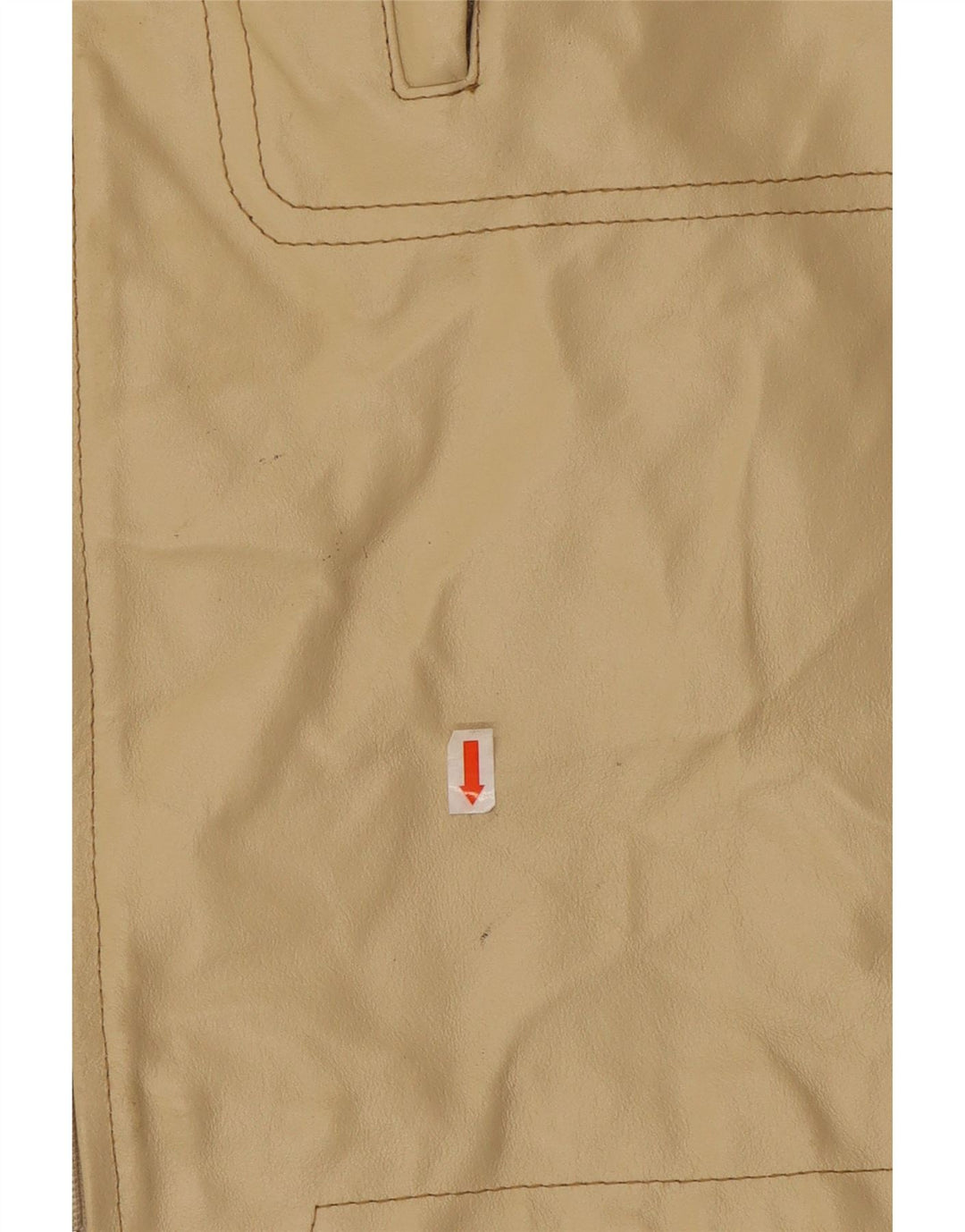 VINTAGE Herren Lederjacke UK 40 Großes beiges Leder