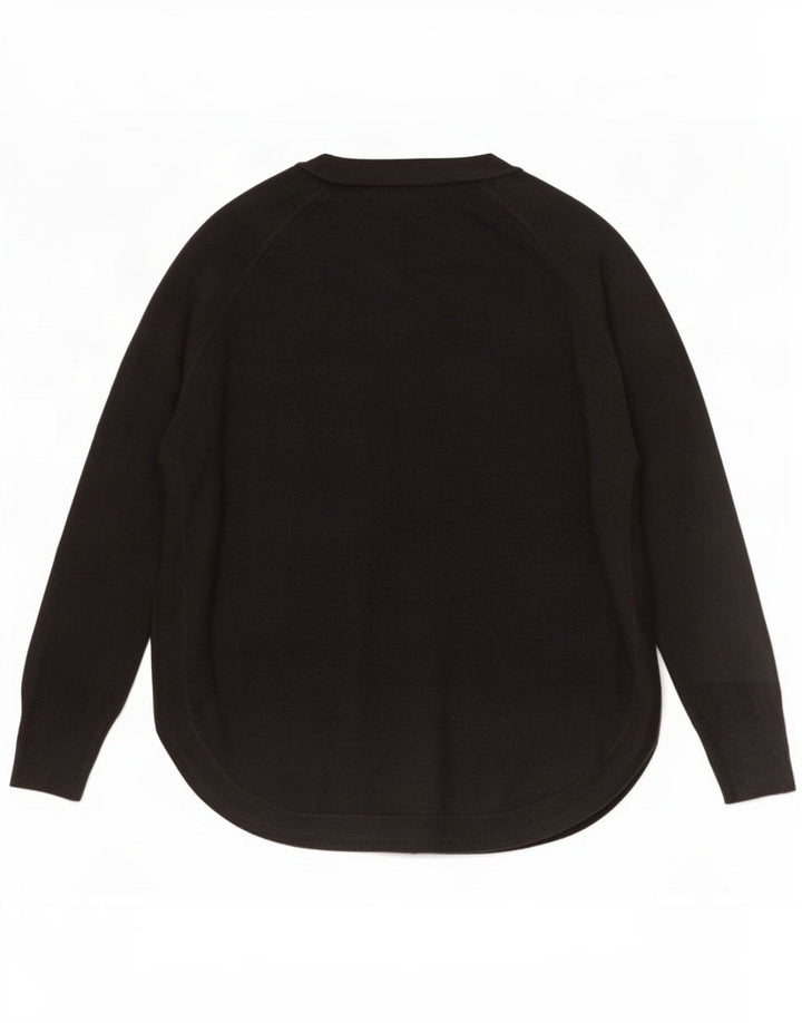 Marks & Spencer Damen Longline-Cardigan-Pullover UK 14 Medium Schwarz