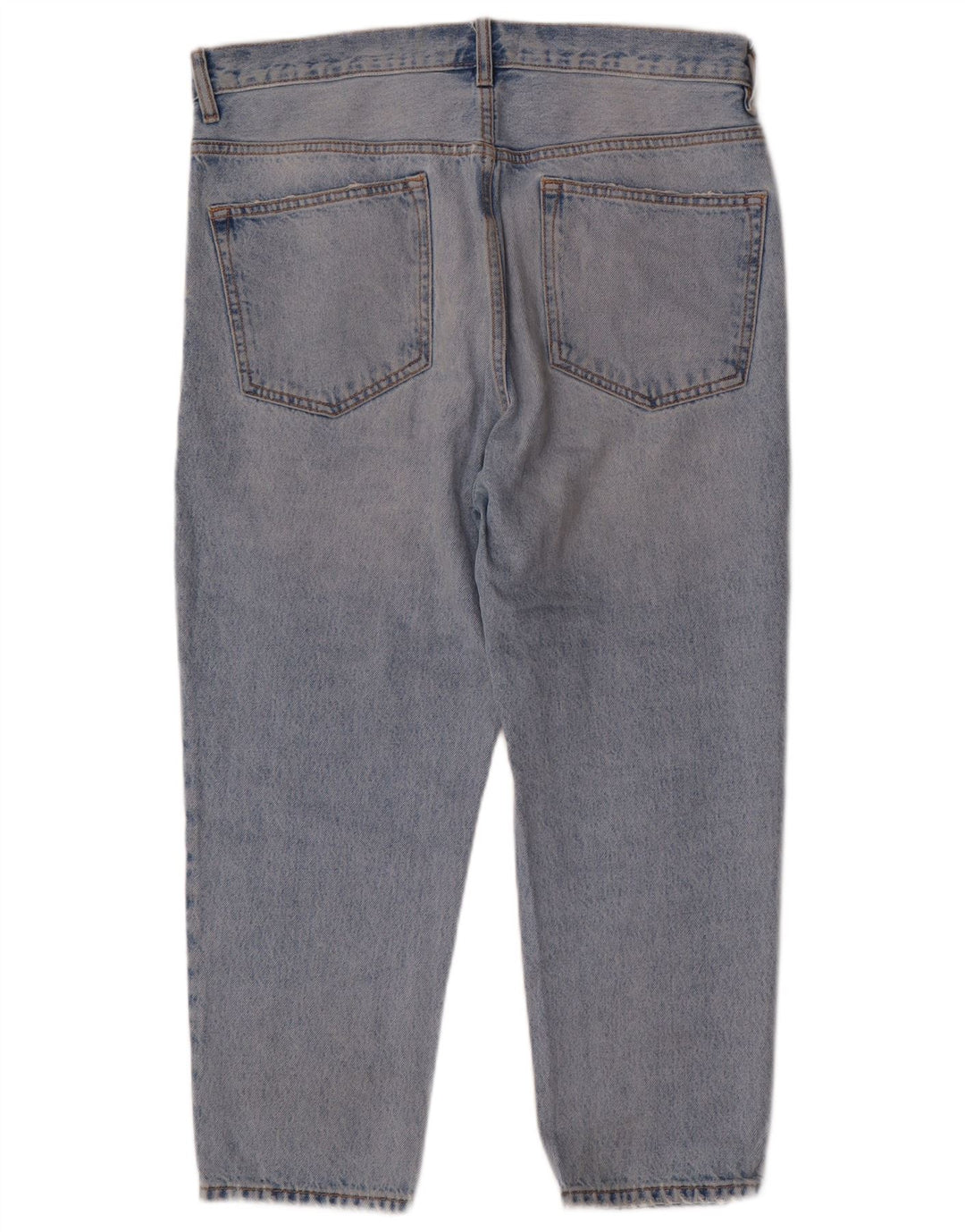 ZARA Herren-Cropped-Jeans, EU 42, Größe L, W32, L24, Blau